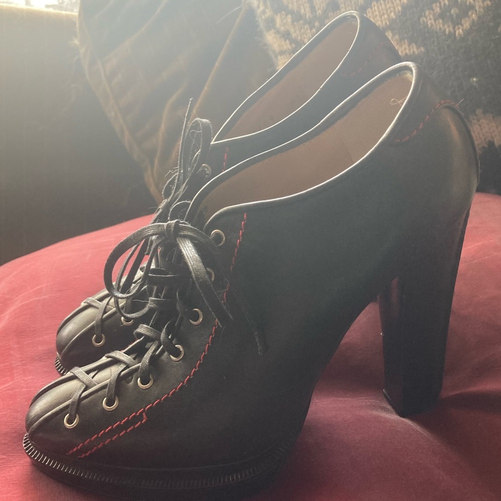 Proenza Schouler Lace Up Platform Heels 37.5 - Picture 3 of 8